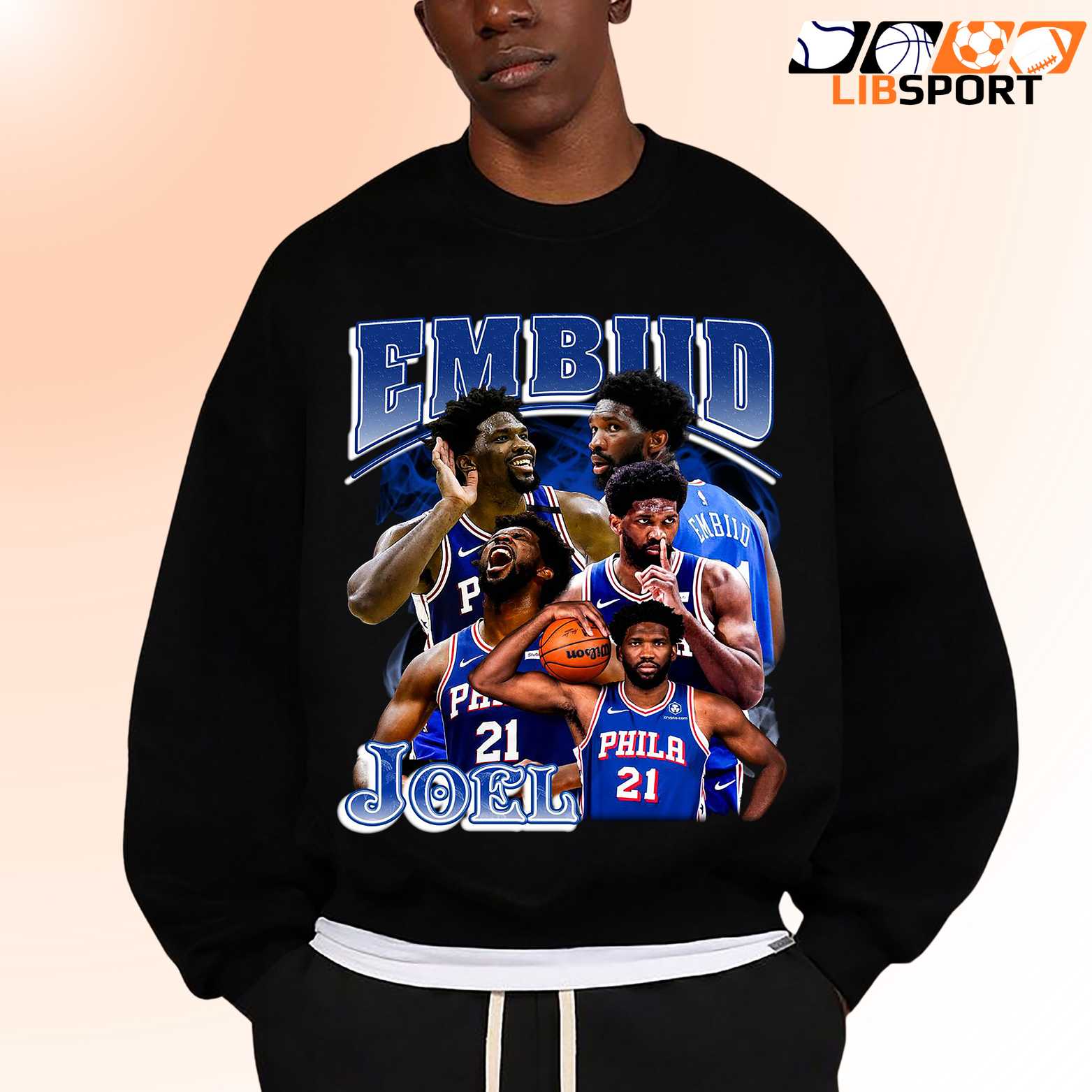 Joel Embiid T Shirt, Philadelphia 76ers Shirt, Retro Nba Streetwear Tee